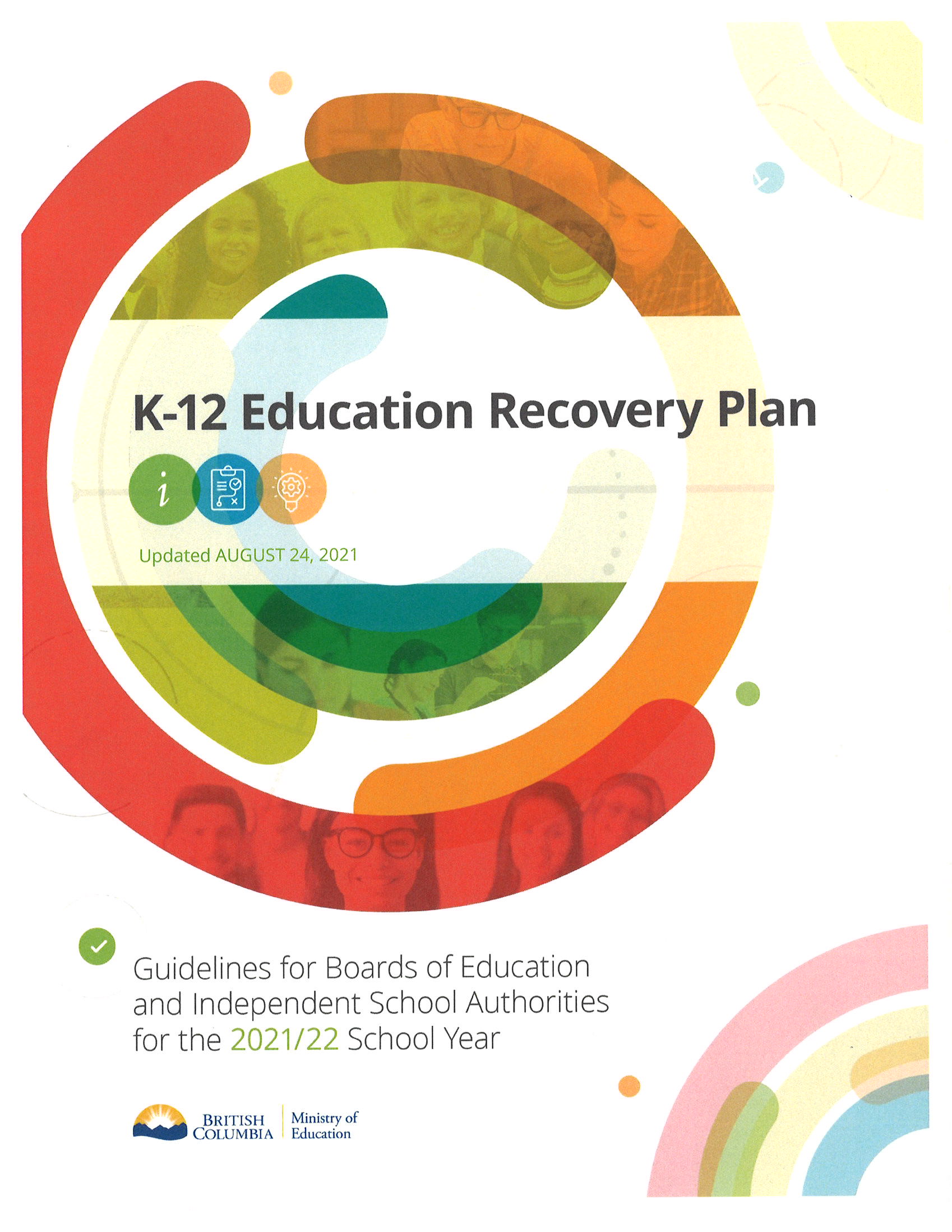 K12 Education Recovery Plan School District 59